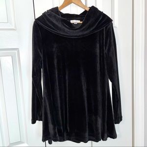 Rebecca Malone velvety black tunic